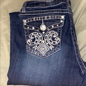 LA IDOL dark wash jeans Sz 9 w-31 L-34